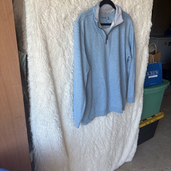 Walter Hagen Men's Sky Blue Zip-Up Sweater - Picture 7 of 9